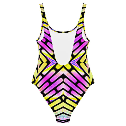 Neon Scoop One-Piece Swimsuit